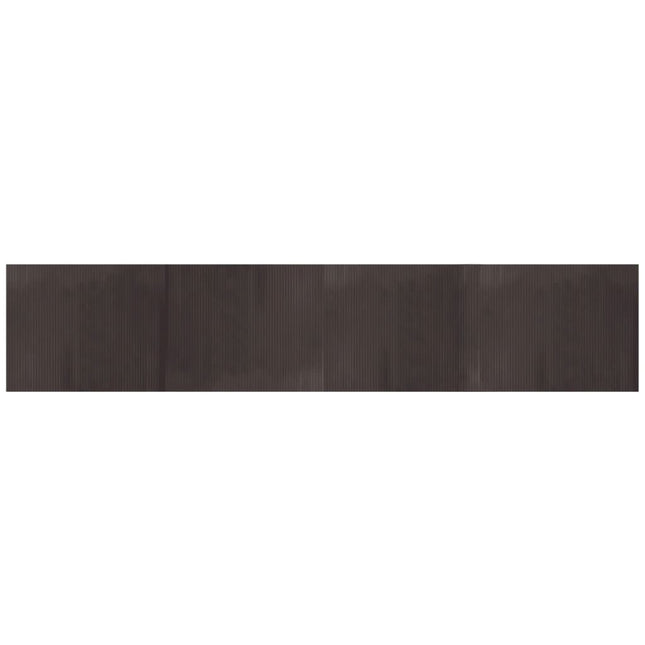Tappeto Rettangolare Marrone Scuro 80x400 cm in BambÃƒÂ¹