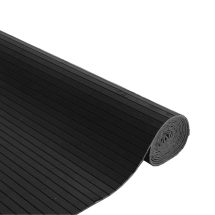 Tappeto Rettangolare Nero 80x500 cm in BambÃ¹