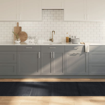 Tappeto Rettangolare Nero 80x500 cm in BambÃ¹