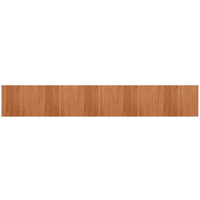 Tappeto Rettangolare Marrone 80x500 cm in BambÃƒÂ¹