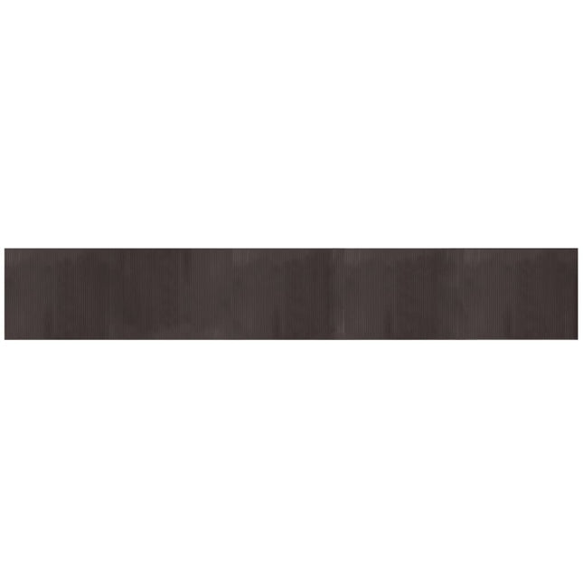 Tappeto Rettangolare Marrone Scuro 80x500 cm in BambÃ¹