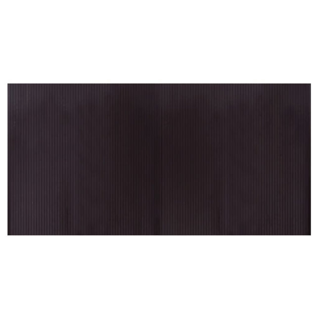 Tappeto Rettangolare Marrone Scuro 100x200 cm in BambÃ¹