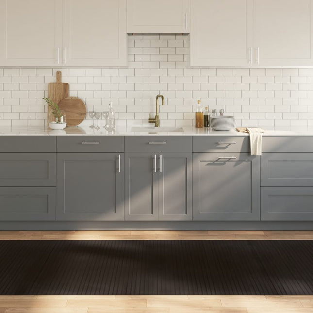 Tappeto Rettangolare Marrone Scuro 100x300 cm in BambÃ¹