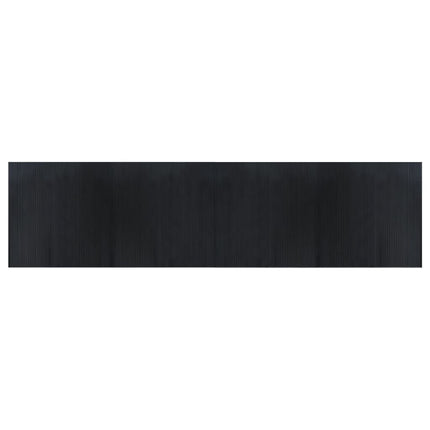 Tappeto Rettangolare Nero 100x400 cm in BambÃƒÂ¹