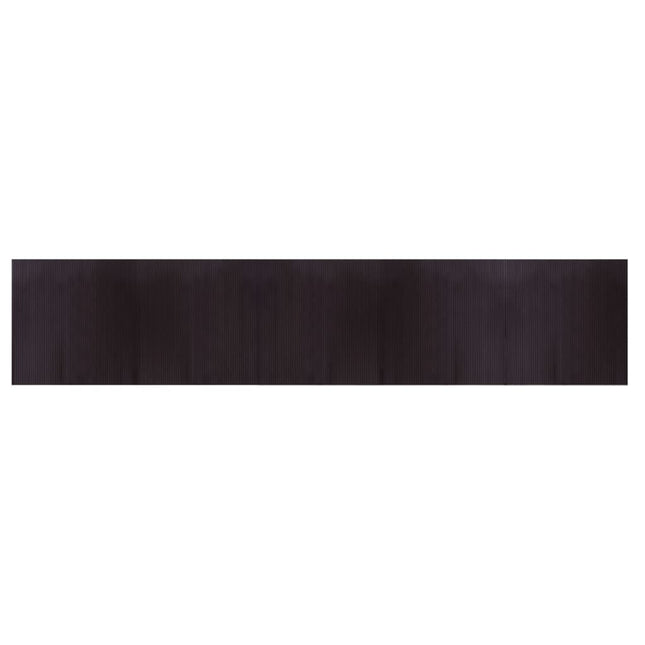 Tappeto Rettangolare Marrone Scuro 100x500 cm in BambÃ¹