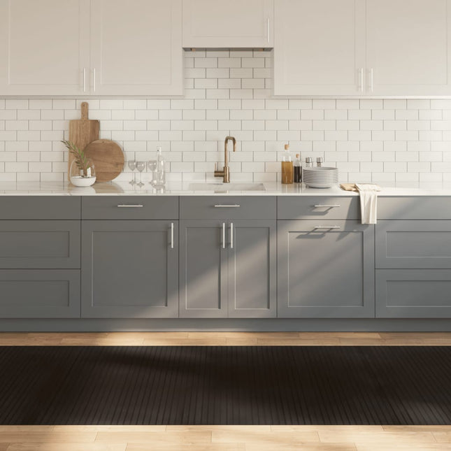 Tappeto Rettangolare Marrone Scuro 100x500 cm in BambÃ¹