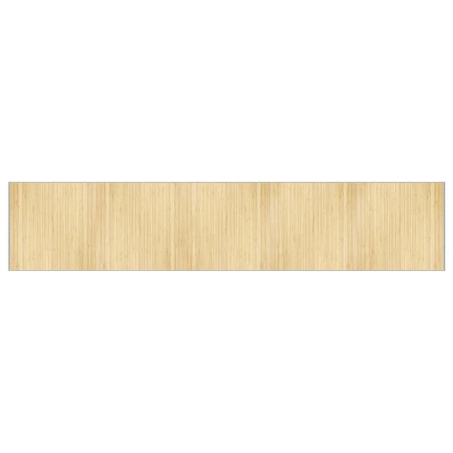 Tappeto Rettangolare Natura Chiaro 100x500 cm in BambÃ¹