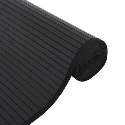 Tappeto Rettangolare Nero 100x1000 cm in BambÃ¹