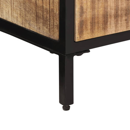 Tavolino da Salotto 90x50x30 cm Legno Massello di Mango Grezzo