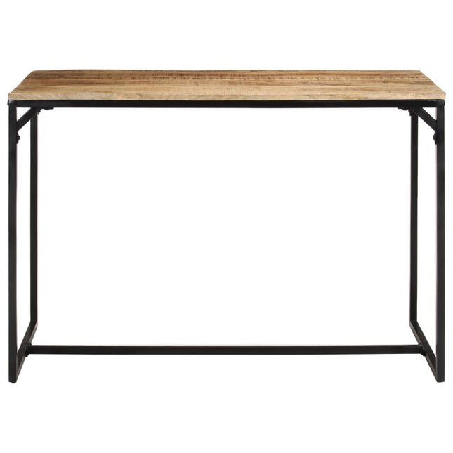 Tavolo da Pranzo 110x55x75 cm in Legno Massello di Mango Grezzo