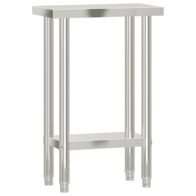 Tavolo da Lavoro da Cucina 55x30x85 cm in Acciaio Inossidabile