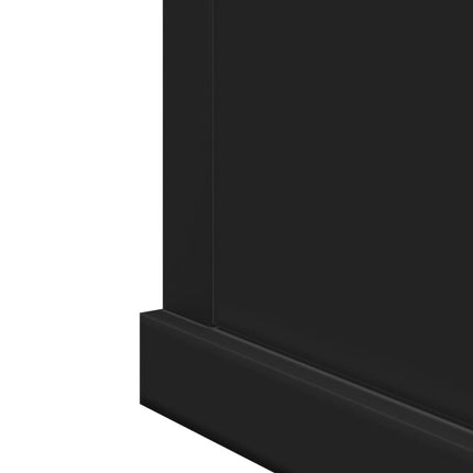 Mobile da Bagno con Specchio Nero 42x12x60 cm Legno Multistrato