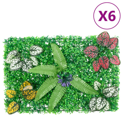 Recinzione Piante ArtificialiÂ 6 pz Verde 40x60 cm