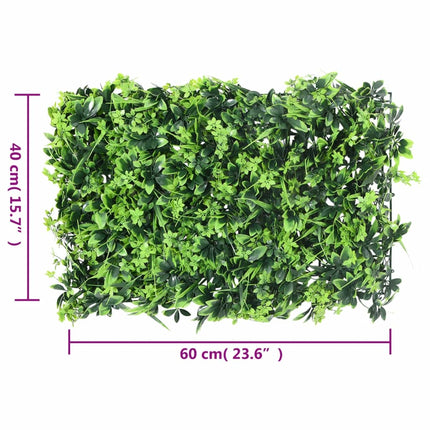 Recinzione Foglie ArtificialiÂ 24 pz Verde 40x60 cm