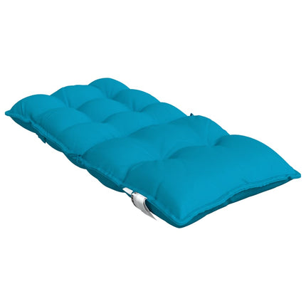 Cuscini Sedia Schienale Basso 2 pz Azzurro in Tessuto Oxford