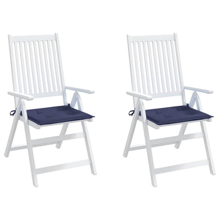 Cuscini per Pallet 2 pz Blu Marino 40x40x3 cm in Tessuto Oxford