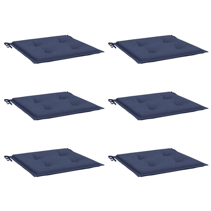 Cuscini per Pallet 6 pz Blu Marino 40x40x3 cm in Tessuto Oxford
