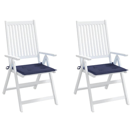 Cuscini per Pallet 2 pz Blu Marino 50x50x3 cm in Tessuto Oxford