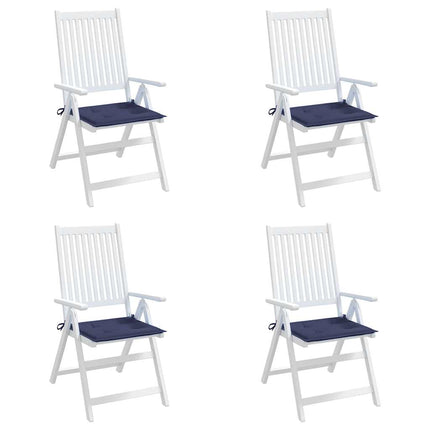 Cuscini per Pallet 4 pz Blu Marino 50x50x3 cm in Tessuto Oxford