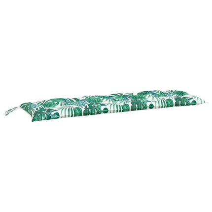 Cuscini Panca Giardino 2 pz a Foglie 150x50x7 cm Tessuto Oxford