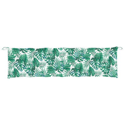 Cuscini Panca Giardino 2 pz a Foglie 200x50x7 cm Tessuto Oxford