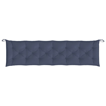 Cuscini per Panca 2 pz Blu Marino 200x50x7 cm in Tessuto Oxford