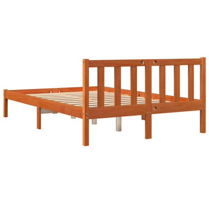 Giroletto senza Materasso Marrone Cera 120x200 cm Legno di Pino