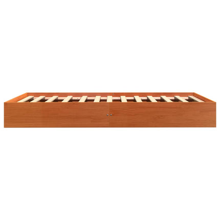 Letto senza Materasso Marrone Cera 75x190 cm in Legno di Pino