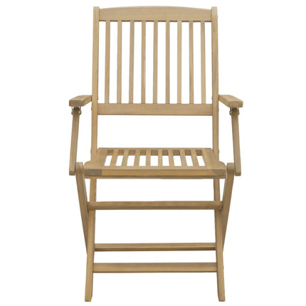 Set da Pranzo per Giardino 5 pz in Legno Massello di Acacia