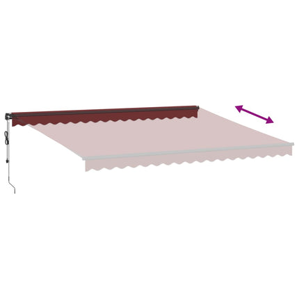 Tenda da Sole Retrattile Automatica con LED BordÃƒÂ² 450x350 cm