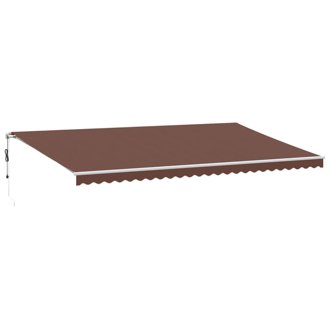 Tenda da Sole Retrattile Automatica Marrone 600x350 cm