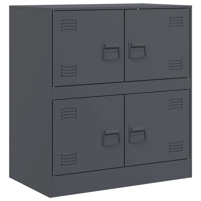 Credenza Antracite 67x39x73 cm in Acciaio
