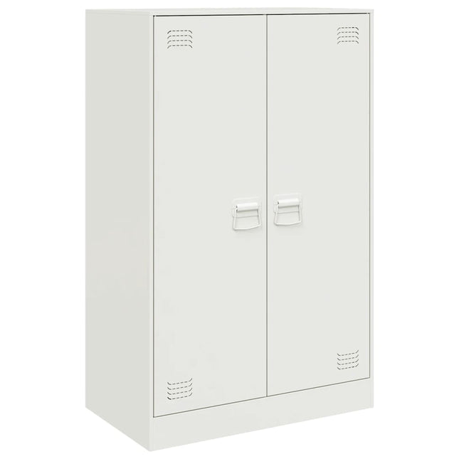 Credenza Bianca 67x39x107 cm in Acciaio