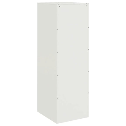 Credenza Bianca 34,5x39x107 cm in Acciaio