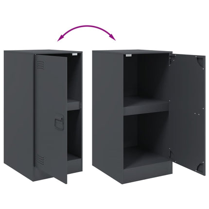 Credenza Antracite 34,5x39x73 cm in Acciaio