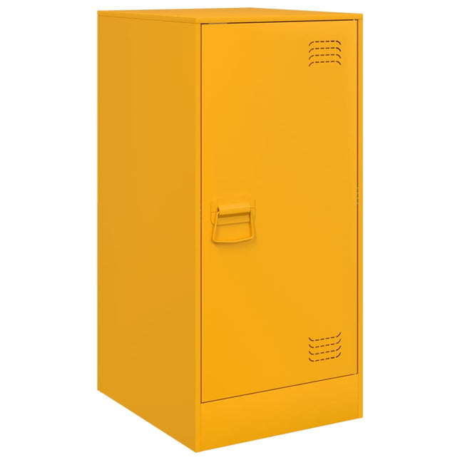 Credenza Giallo Senape 34,5x39x73 cm in Acciaio
