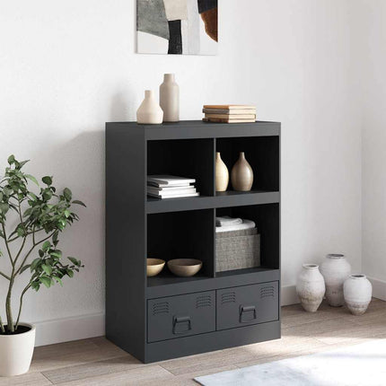 Credenza Antracite 67x39x95 cm in Acciaio