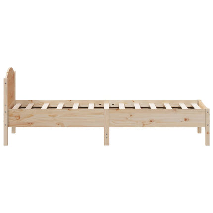 Giroletto senza Materasso 100x200 cm in Legno Massello di Pino