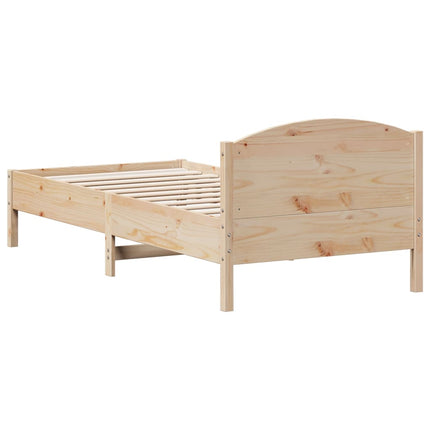 Giroletto senza Materasso 100x200 cm in Legno Massello di Pino