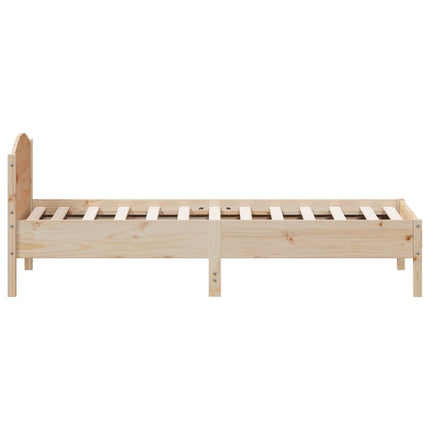 Letto senza Materasso 90x190 cm in Legno Massello di Pino