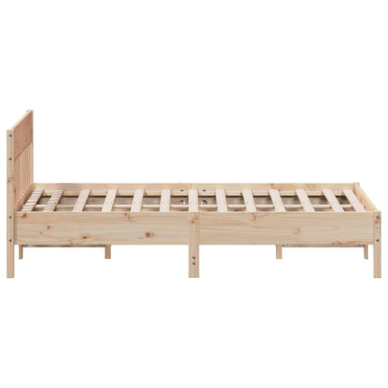 Letto senza Materasso 140x190 cm in Legno Massello di Pino
