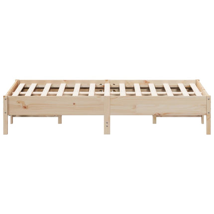 Letto senza Materasso 135x190 cm in Legno Massello di Pino