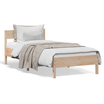Giroletto senza Materasso 100x200 cm in Legno Massello di Pino