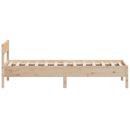 Letto senza Materasso 90x190 cm in Legno Massello di Pino