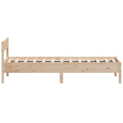 Letto senza Materasso 75x190 cm in Legno Massello Pino