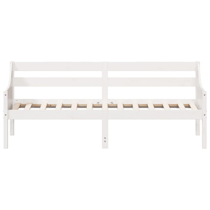 Dormeuse senza Materasso Bianca 90x190 cm Legno Massello Pino