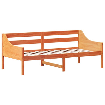 Dormeuse senza Materasso Marrone Cera 75x190 cm Legno di Pino