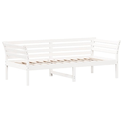 Dormeuse senza Materasso Bianca 80x200 cm Legno Massello Pino