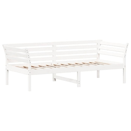 Dormeuse senza Materasso Bianco 100x200 cm Legno Massello Pino