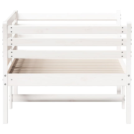 Dormeuse senza Materasso Bianco 100x200 cm Legno Massello Pino